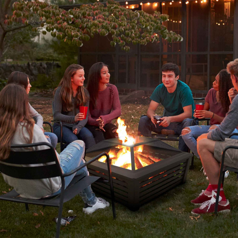 Square Steel Smokeless Fire Pit