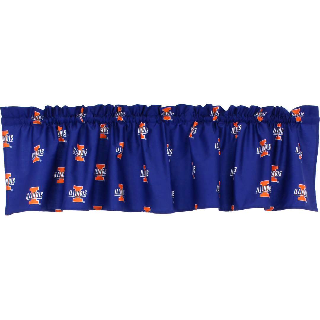NCAA Tailored Window Valance College Covers