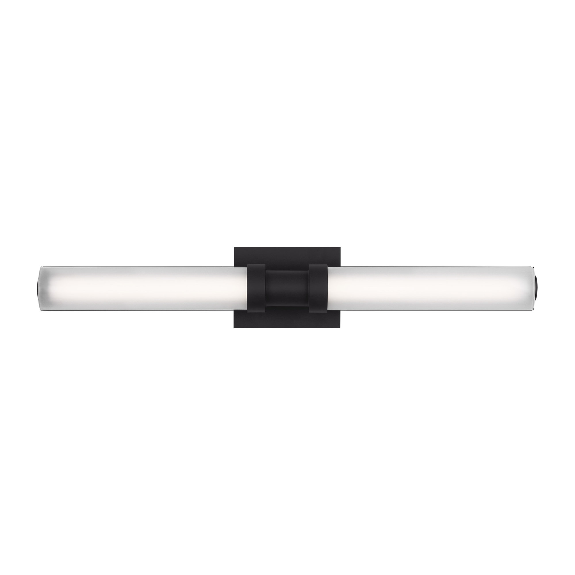 Kelan Single Frosted Dimmable LED Vanity Light, Midnight Black, 20W, 26.75"H x 4.75"W x 4.5"D