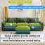 Canapé modulaire 120 po pour canapé-lit modulaire confortable pour salon avec canapé-lit profond et repose-pieds-1965265265