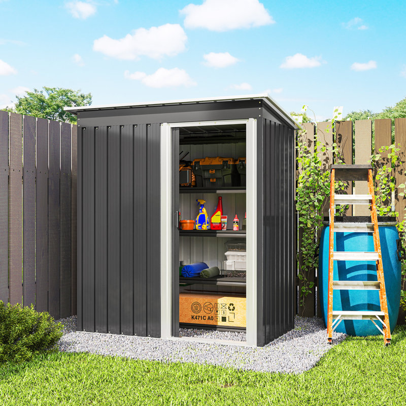 Kiazer 5 ft. W x 3 ft. Metal Dome Tool Shed