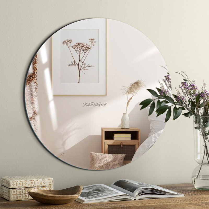 Miroir de salle de bain moderne sans cadre, 18 po x 18 po