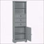 Grande armoire de rangement polyvalente avec plusieurs compartiments pour divers espaces-1525184340