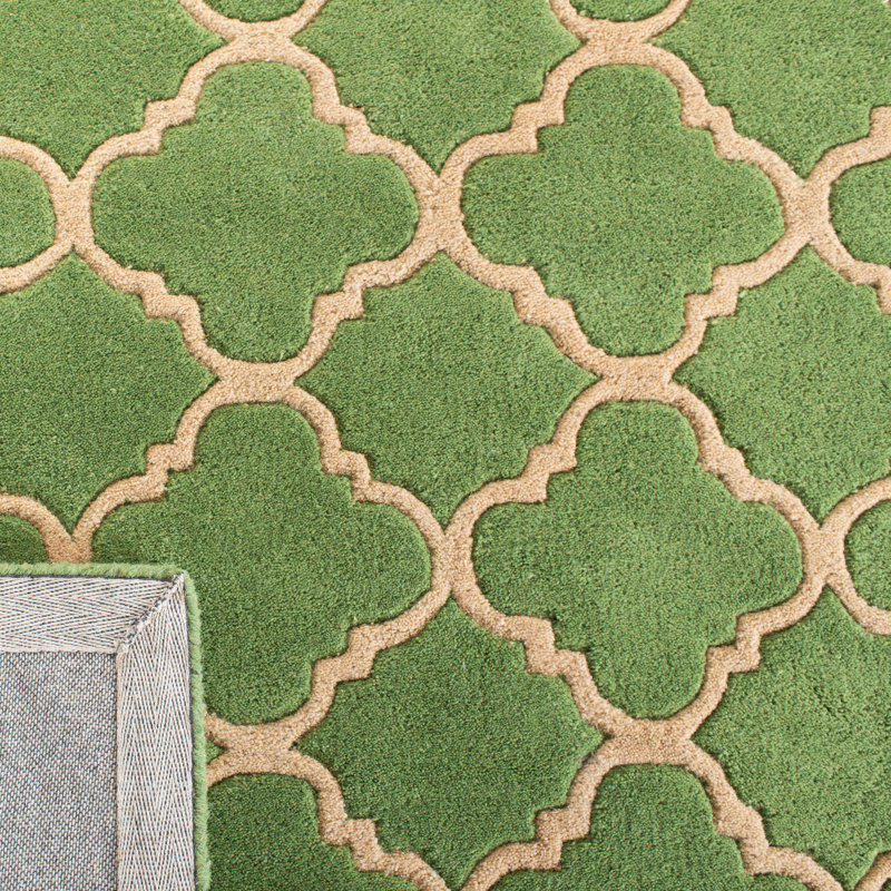 Carolene Hand Tufted Wool Geometric Rug, Rectangle 2' x 3'
