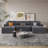 Loette Upholstered Fabric U-Shaped Sectional-1174513007-1204177771