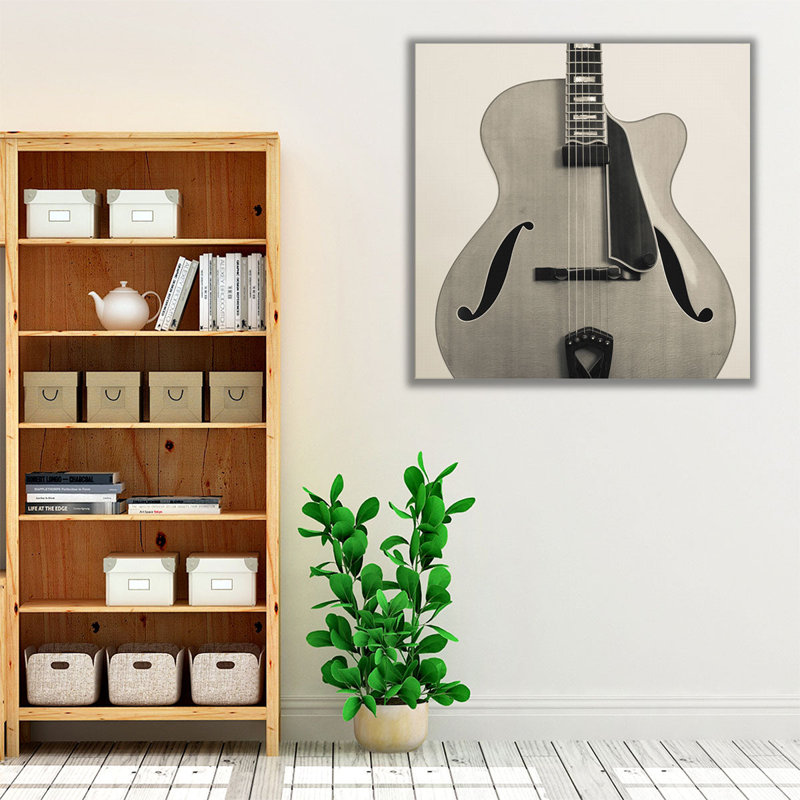 Guitare II - reproduction d'art sur toile, H 24 po x l 24 po