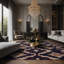 Tapis mauve soyeux et moelleux-891503478