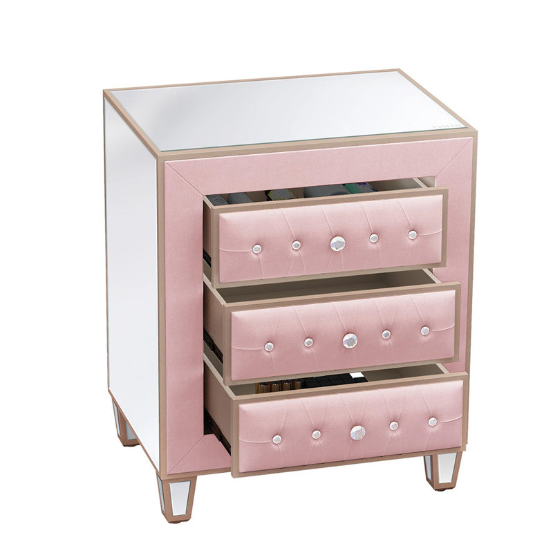 Table de chevet Wycombe, Rose