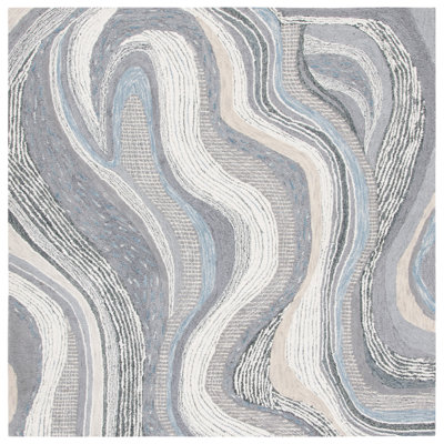 Albrey Hand Tufted Wool And Cotton With Latex Abstract Rug