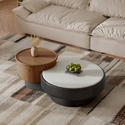 Table basse minimaliste en bois de style italien