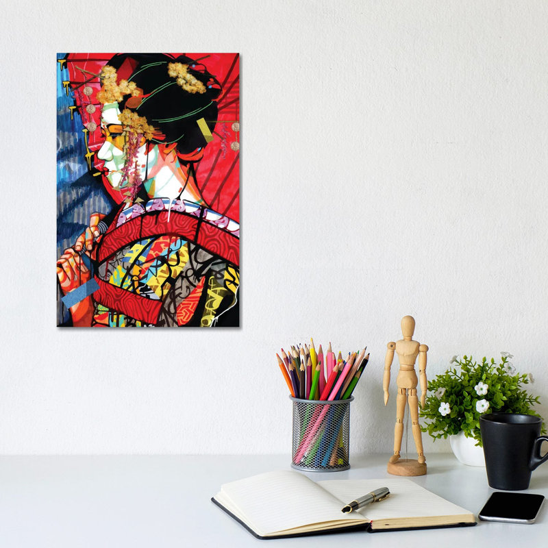 American Geisha by Domonique Brown - Wrapped Canvas Gallery-Wrapped Canvas Giclée, 20.32 cm H x 30.48 cm W