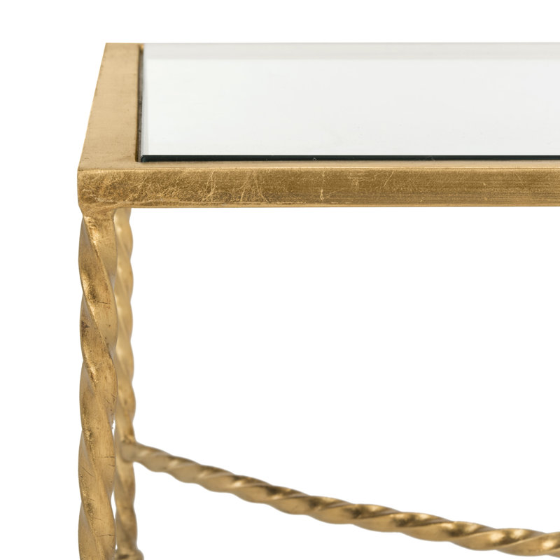 Vera Glass Cocktail Table, Gold