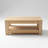 Contemporary Double-Layer Rectangular Coffee Table with Storage Shelf