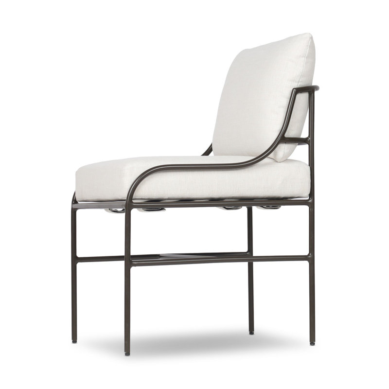 Segovia Outdoor Dining Chair-Catalina Stone, Vergo Cream