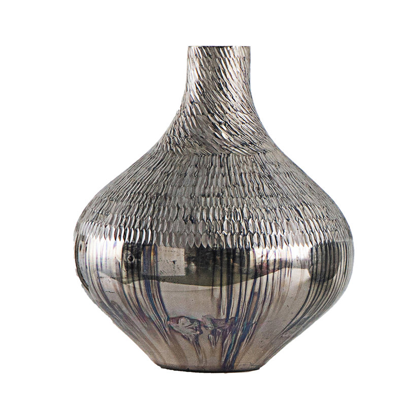 Glass Silver Vase
