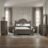 Ensemble de chambre à coucher en bois avec tête de lit en forme de cloche Adames