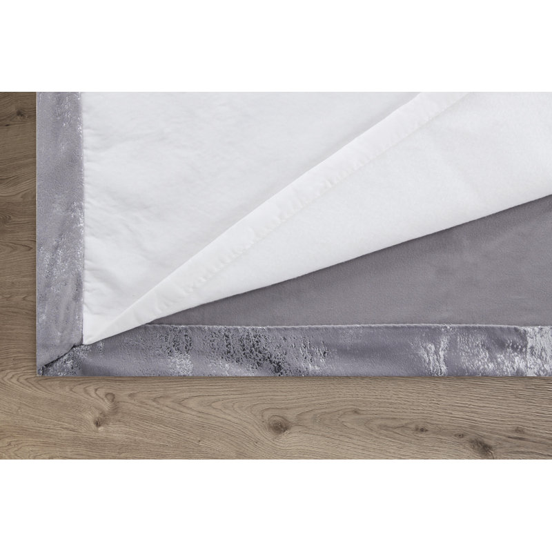Room Darkening Curtain Pair, 114 W x 183, Grey