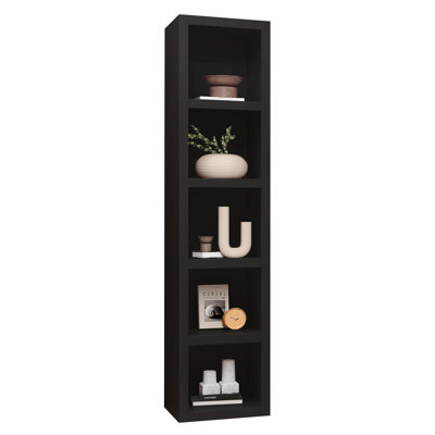 91-in Tall Wooden Bookcase Shelf by Latitude Run