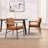 Modern Upholstered Dining Chair With Armrests And Backrest, Stylish Dining Chair With Removable Upholstery-1935926065
