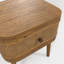 Callie Smoked Wood Bedside Cabinet