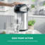 ROYALFORD Stainless Steel Airpot, Insulated Vacuum Thermal Flask Jug | Pump Action Airpot, Thermal Coffee Flask | Ideal for Hot & Cold Drinks, Soup | Extra Strong for Catering Travel Commercial-124361722