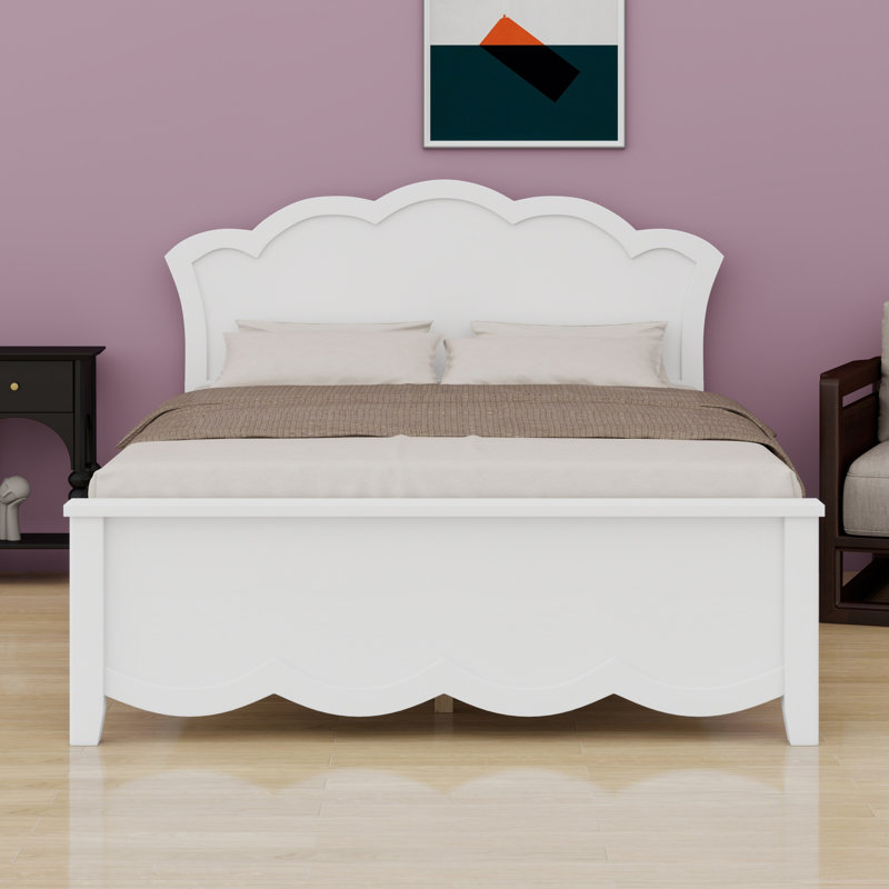 Platform Bed Featuring Headboard