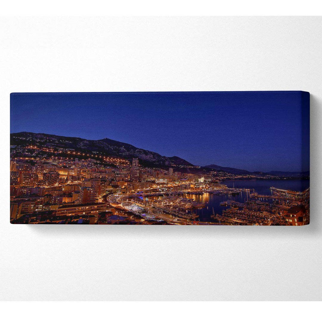 Monte Carlo Night Lights - Kunstdrucke auf Leinwand