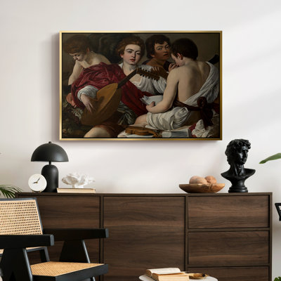 The Musicians, c. 1595-Caravaggio-Framed Gallery Wrapped Canvas