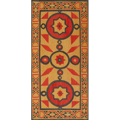 Southwestern Area Rug in Orange/Red