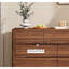 Commode d'appoint simple de couleur noyer noir moderne-1667523597