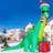 Christmas Inflatables 11.8 FT Christmas Dinosaur Inflatable Eating Xmas Tree with Built-in LEDs