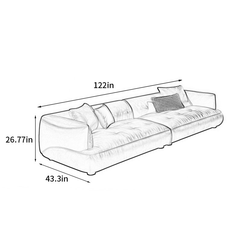 Royaume-Uni, 4, H 26,77 po x l 122 po x P 43,3 po