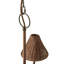 Delphine Wicker Chandelier in Dark Brown