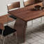 Table de salle à manger rectangulaire brun foncé-1249266623