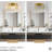 Modern Farmhouse Bathroom Vanity Light With Crystal Accents, Gold Finish, And Versatile Mounting Options For Spa-Like Ambiance