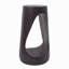 Table d'appoint d'extérieur, table de bout à conception creuse, table de tabouret de jardin de patio, table d'appoint décorative pour terrasse de balcon de plage, béton léger, texture semblable au bois-1333476140