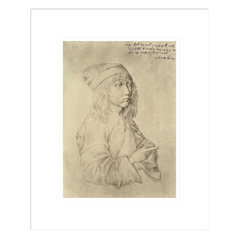 Autoportrait à l'âge de treize ans par Albrecht Dürer - Impression sur toile, 16.75" H x 13.68" W