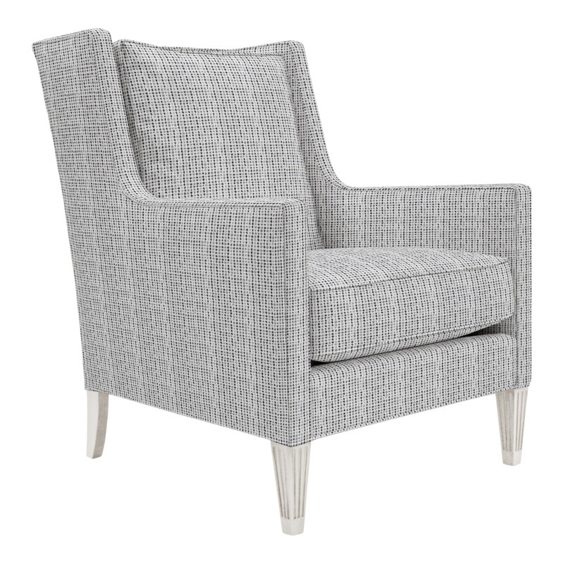Alec Wingback Chair, No, Impala Linen, Casa Blanca