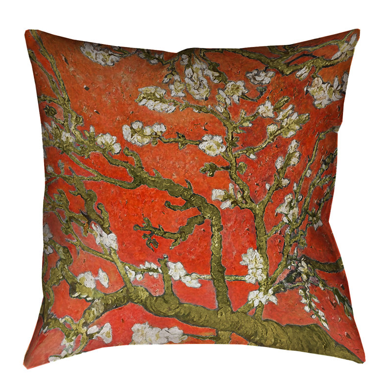 Housse de coussin Vincent Van Gogh, 20 po x 20 po, Orange