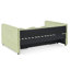 Lit de jour rembourré convertible 3-en-1 en vichy avec lit gigogne escamotable et poche de rangement latérale-1266776490-1266776491