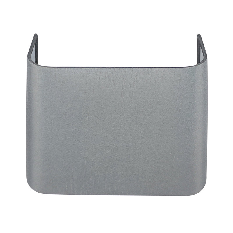7'' H Silk Rectangle Wall Sconce Shade, Gray