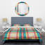 Ensemble de housse de couette mid-century tartan texture iii mid-century-138868865