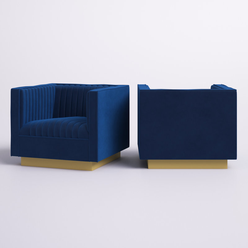Fauteuil Modway Sanguine, Bleu marine