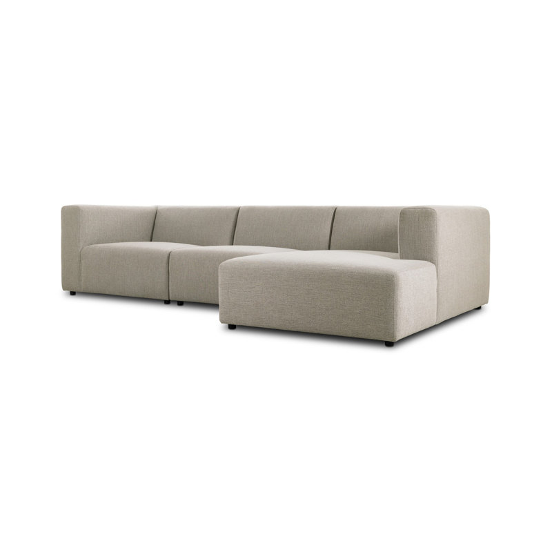 Lawndale 3PC LAF Sectional-Napa Sandstone, Right Hand Facing