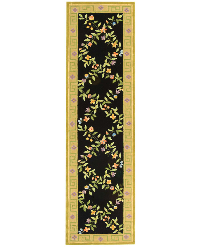 Berkley Wool Pile Floral Rug, Runner 2'6" x 10'