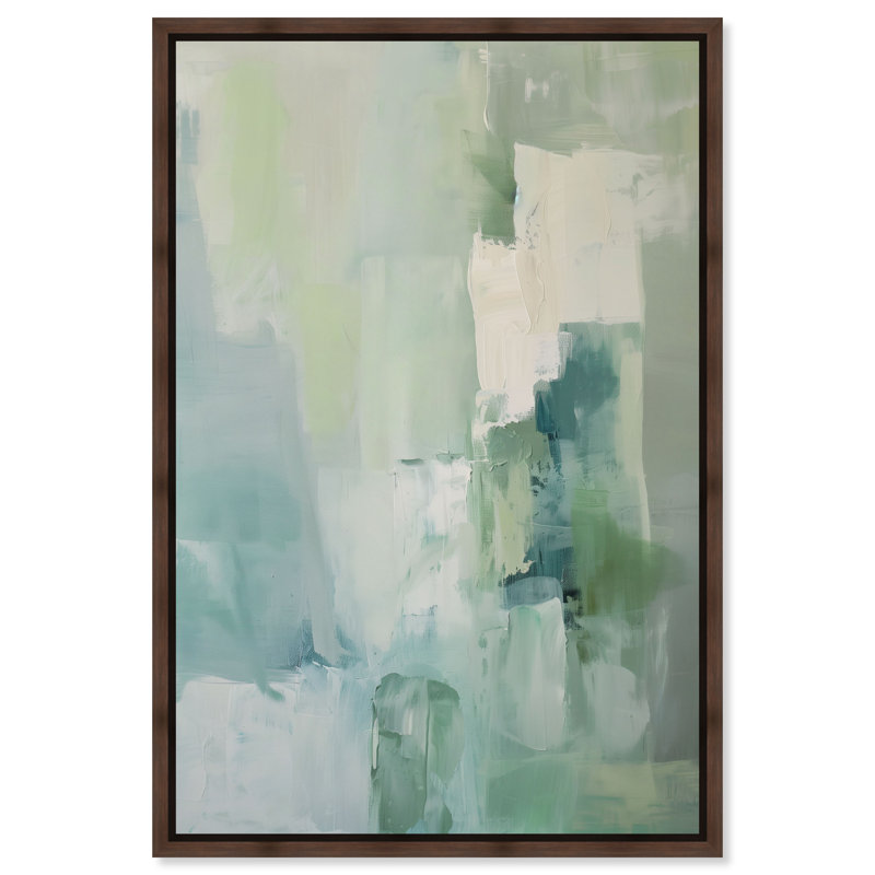 «Mossy Patch III», reproduction d'art sur toile encadrée par Art Remedy, cadre en noyer, 20 x 30, 31"H x 21"W, Cadre noyer