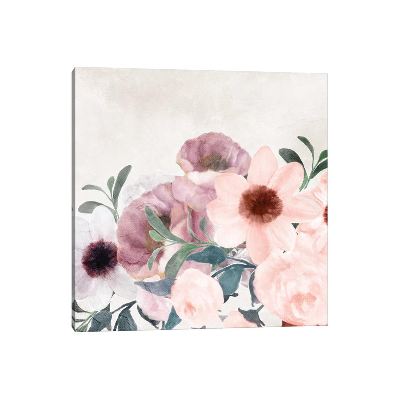 Painted Floral by Kimberly Allen - Wrapped Canvas Gallery-Wrapped Canvas Giclée, 66.04cm H x 66.04cm W