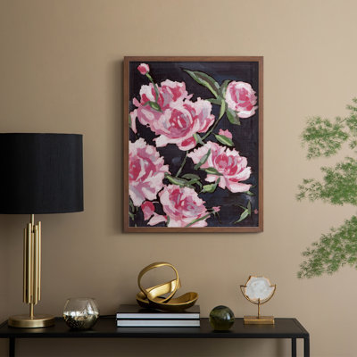 Meer Rosa I Framed Print - Solid Wood