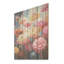 Zinnias champ discret - panneau de bois Zinnias, art mural sur bois de pin naturel-1637911877