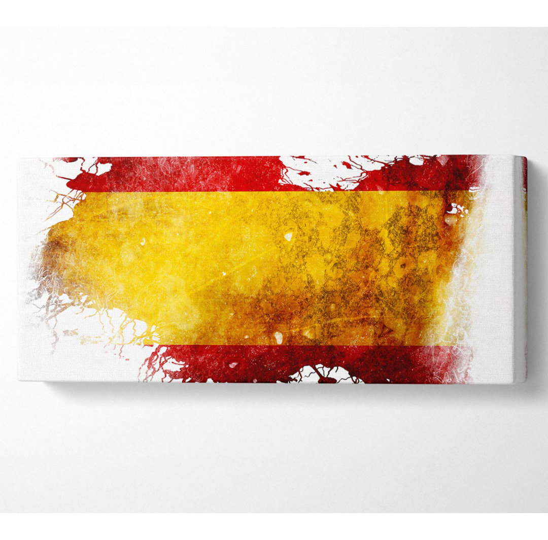 Spanische Farben Karte Panoramaleinwand